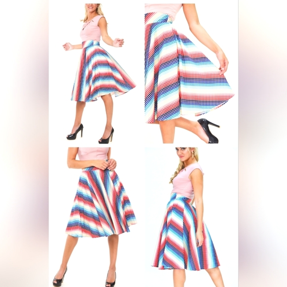 NWOT Voodoo Vixen Rainbow Skirt - Picture 12 of 12